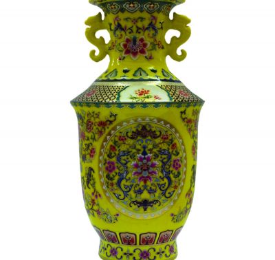 0170_Yellow Chinese Ceramic Vase