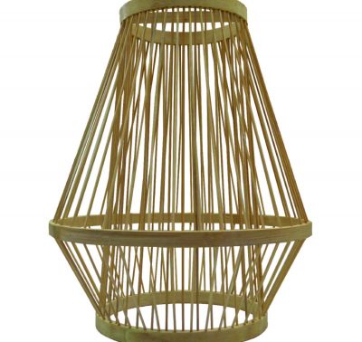 Rattan Cage Ceiling Lamp - decor rental kl
