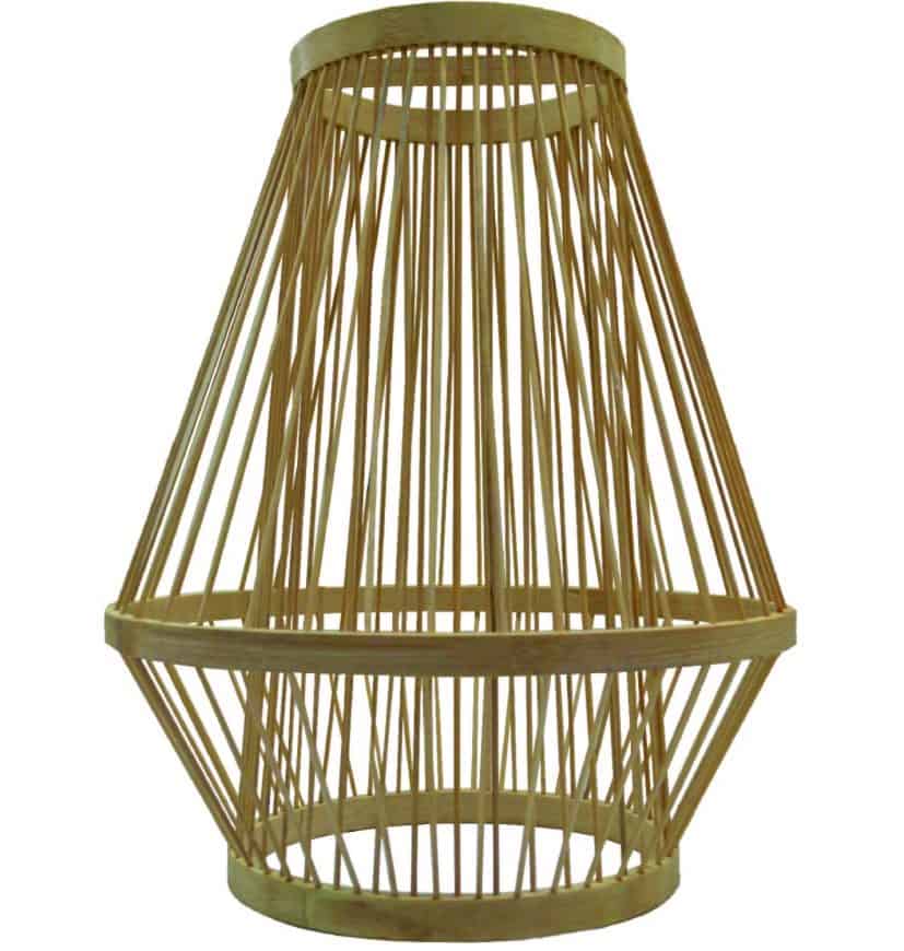 Rattan Cage Ceiling Lamp - decor rental kl